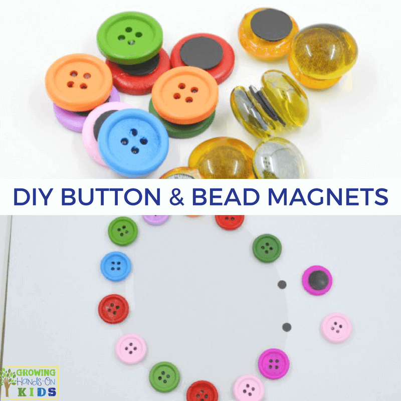 DIY Button and Bead Magnets for Hands-On Activities with Kids